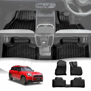 3d Floor Mats For Mini Countryman U25 2024-onwards Heavy Duty All Weather Car Mats Carpet Liner Set Car Accessories