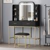 Alfordson Dressing Table Stool Set Led