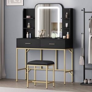 Alfordson Dressing Table Stool Set Led