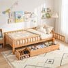 Artiss Single Bed Frame With 3 Storage Drawers Montessori Beds For Toddlers Wooden Bed Base Natural