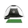 Everfit 3M Golf Practice Net And Training Mat Set - BLACK