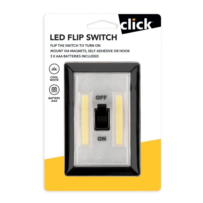 Click Black LED Flip Switch