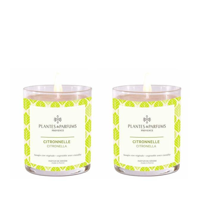 Set of 2 - 180g Perfumed Hand Poured Candle with Citronella