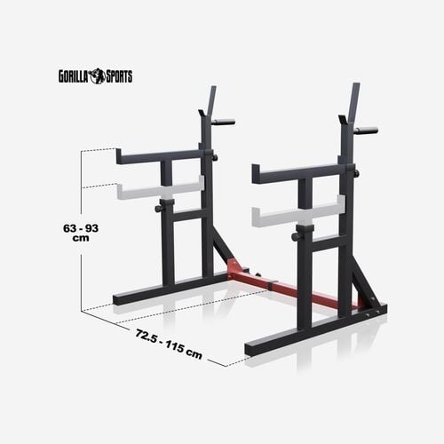 Gorilla Sports Multi Squat Rack With Adjustable Shelves Bunnings Australia