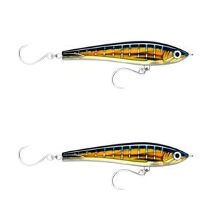 2x Rapala 17cm X Rap Magnum Stick Slow Sink Bait Fishing Lures - HD Sailfish UV