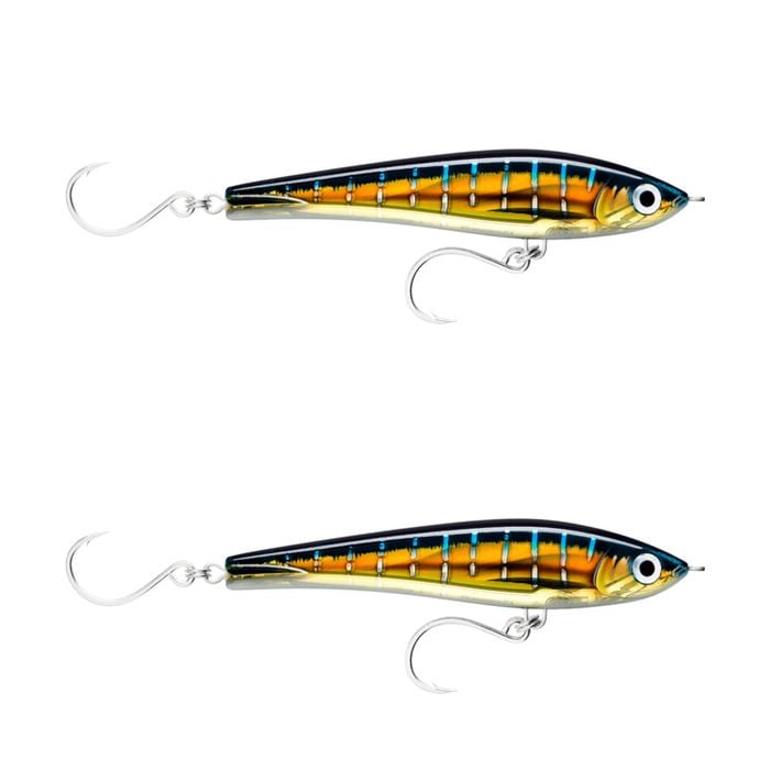 2x Rapala 17cm X Rap Magnum Stick Slow Sink Bait Fishing Lures - HD Sailfish UV