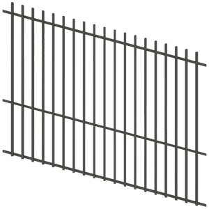 ProtectorAl 1201 - 2400 x 1800mm Woodland Grey Raked 16-30º Batten Pool Fence Panel