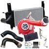 GEN1 High Flow Turbo+62mm Intercooler+Hoses And Genuine Oil Feed Pipe For Nissan Pathfinder R51 YD25 2.5L