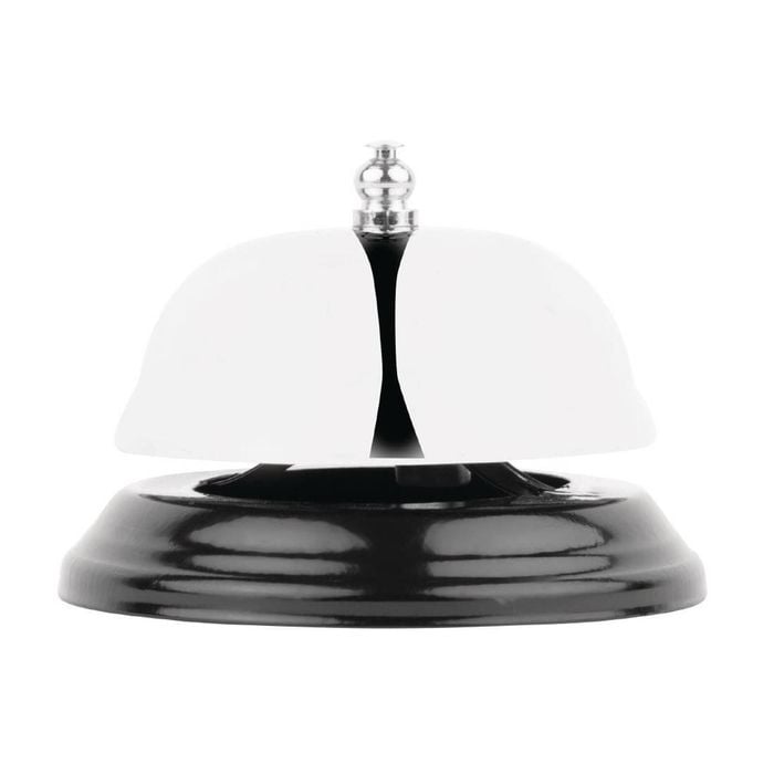 Bolero Call Bell Small Chrome Counter Service Reception Desk Hotel Kitchen