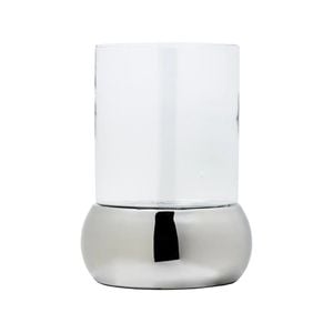 Ssh Collection Carmichael Medium 29cm Tall Hurricane Lamp - Nickel