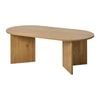 Oikiture Coffee Table Oval Natural