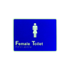 Lockwood Female Toilet Braille Signage