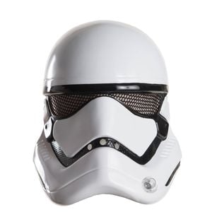 Star Wars Stormtrooper Half Face Mask for Adults, Halloween Costume Accessory - White, ADULT