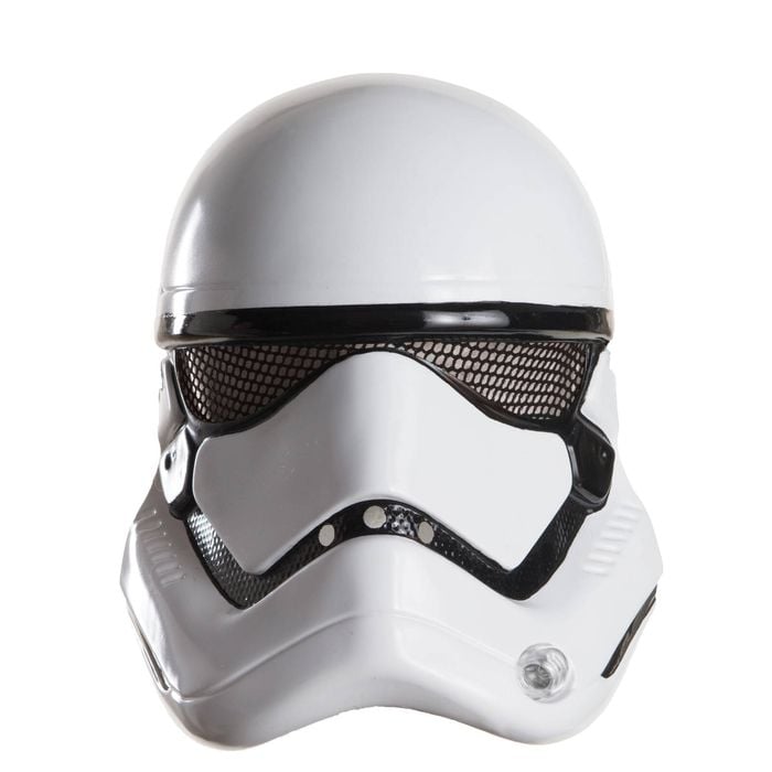 Star Wars Stormtrooper Half Face Mask for Adults, Halloween Costume Accessory - White, ADULT