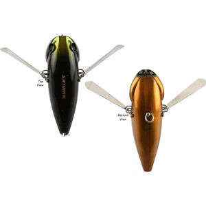 Atomic Hardz Slappa 90 Cicada 90mm 28.1g Fishing Lure Black Christmas Beetle