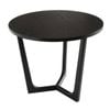 Sk Designer Living | Arlo Round Wood Side Table - Black