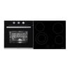 Parmco Pack PPB5C I 600mm 5 Function Black Oven + 600mm 4 Element Black Ceramic Cooktop