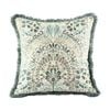MM Linen Andora Cotton/Linen Mosaic Art Decorative Cushion 50x50cm Green/Blue