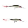 2x Rapala 10cm X Rap Deep Diving Jerkbait Fishing Lures - Silver
