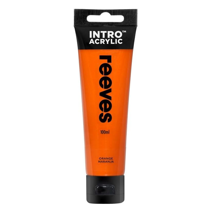 Reeves Intro 100ml Orange Acrylic Paint