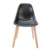 Sk Designer Living | Replica Eames Dsw Inspired Chair | Plastic & Natural - Black