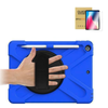 StylePro Combo, iPad 7th, 8th, 9th, 10.2” Case With Tempered Glass Screen Protector, Hand Strap & Rotating Stand, 10.2, Blue