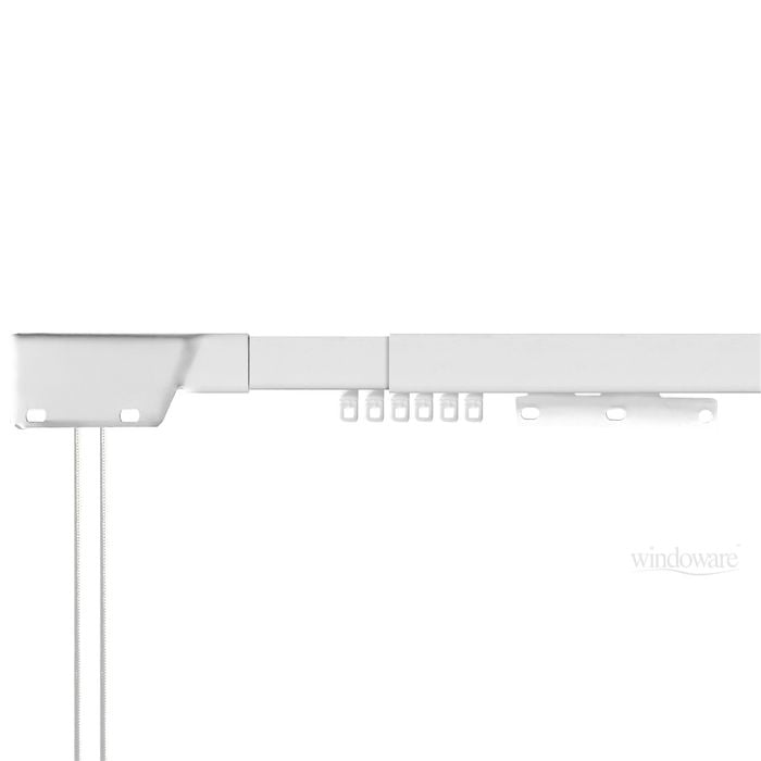 Windoware 85-120cm Size 1 White Square Cord Drawn Extendable Track