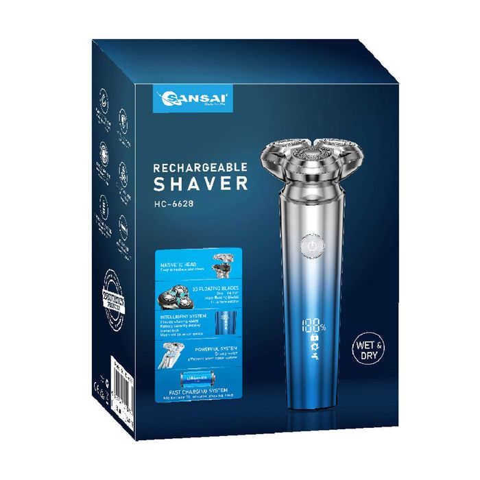 Sansai Wet & Dry Electric Cordless Rechargeable Facial Shaver Assorted