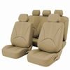 Catzon Car Seat Cover Full Set Anti-slip Breathable Leather-beige