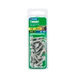 Zenith 12G x 25mm Galvanised Timber Hex Head Screw - 15 Pack