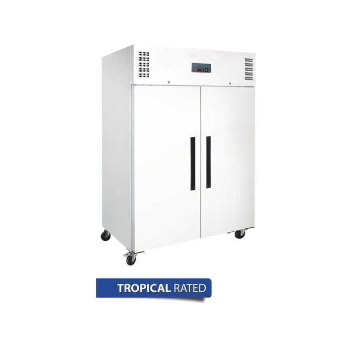 Polar G-series 2 Door Upright Freezer White 1200ltr - Commercial Upright Freezers (dl897-a)