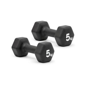 2pc Adidas Hex Dumbbells 5kg Gym/Training/Fitness/Weight Lifting Sport/Activity