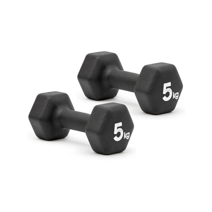 2pc Adidas Hex Dumbbells 5kg Gym/Training/Fitness/Weight Lifting Sport/Activity