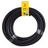 Moroday 15 x 12mm x 3m Black D-Shape Self-Adhesive EPDM Sponge