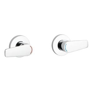 evekare Chrome 1/4 Turn Extended Lever Wall Top Assembly