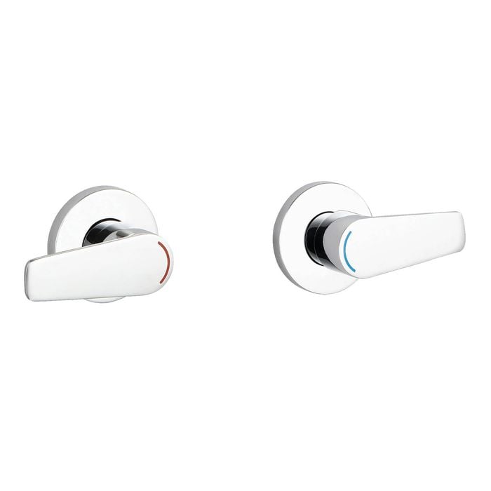 evekare Chrome 1/4 Turn Extended Lever Wall Top Assembly
