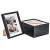 Nicola Spring 8" X 10" Black 3d Box Photo Frames - 5" X 7" Mount - Pack Of 5