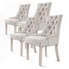 La Bella Set of 4 Cream Amour French Provincial Dining Chair