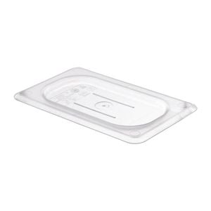 Cambro Gastronorm Flat Lid Polycarbonate Clear 1/9 Size Commercial Kitchen Food Storage