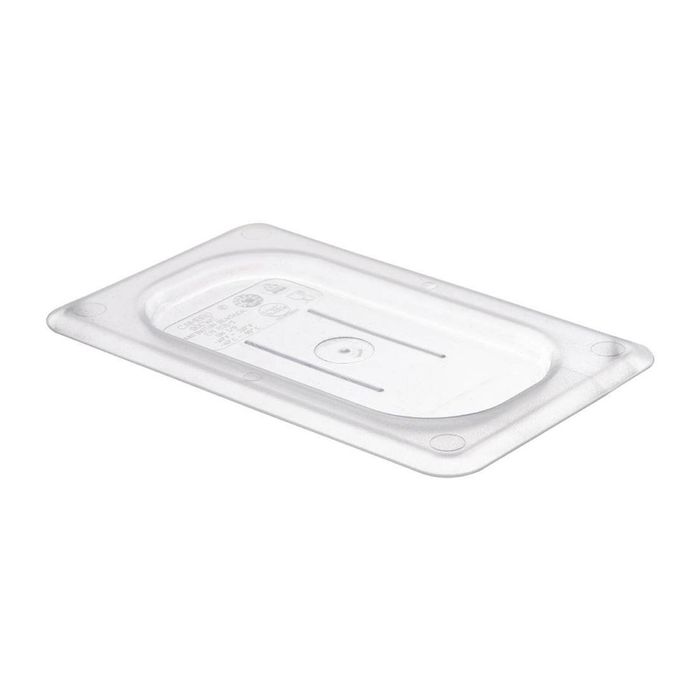 Cambro Gastronorm Flat Lid Polycarbonate Clear 1/9 Size Commercial Kitchen Food Storage