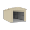 Absco 3.7 x 6.0 x 3.2m Classic Cream Single Roller Door Garage