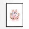 Luxury Perfume with Light Pink Flowers Design Print 100% Australian Made 60x90cm (Poster)