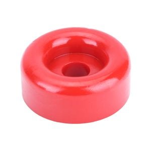 Sunrise Poly Soft Roller Front End Cap 3" 17mm Bore Red - Brps303