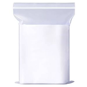 PriceDumb 100pcs Resealable Zipper Self Seal Zip Clear Plastic Lock Bags 220mmx320mm A4 Size
