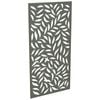 ProtectorAl 940 x 1840mm Light Charcoal Large Leaf Framed Composite Decorative Panel
