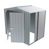 Build-a-Shed  2.3 x 1.5 x 2.3m Gable Single Sliding Side Door Shed - Zinc