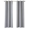 Windoware 120 x 223cm Grey Flynn Bonded Blockout Eyelet Curatin - 1 Pack