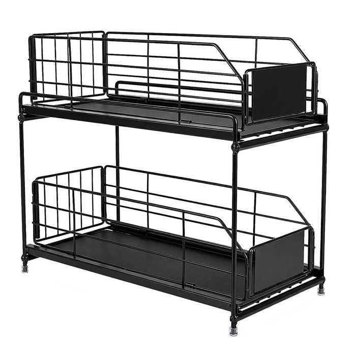 Toque 2 Tier Pull Out Cabinet Organizer Sliding Kitchen Storage Rack Under Sink