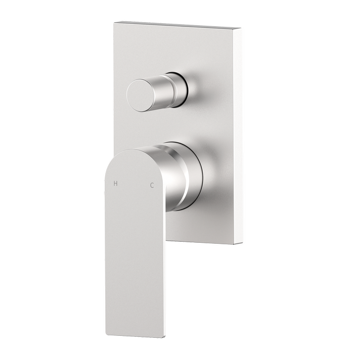 Mondella Brushed Nickel Rococo Bath/Shower Diverter Mixer