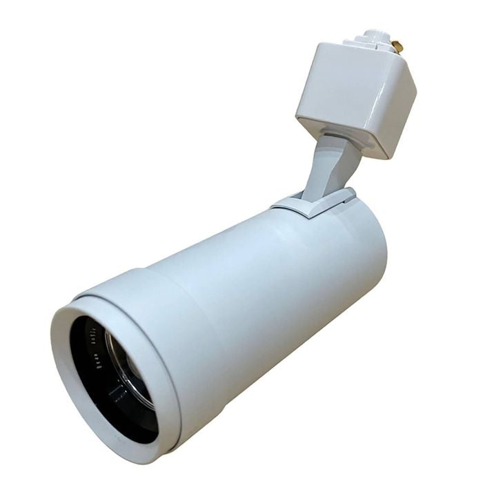 Vencha Zoom Single Circuit 20w Tri-Colour Dimmable Track Head - White